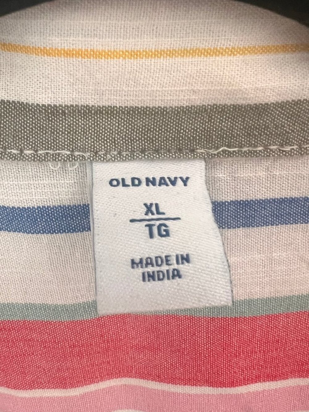 Old Navy Multi Coloured Striped Blouse, Size XL - Picture 4 of 5